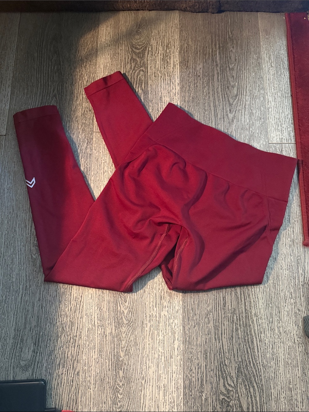 Oner Active Women's High-Waist Leggings in Deep Red